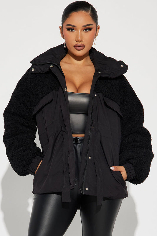 Warm Me Up Babe Puffer - Olive