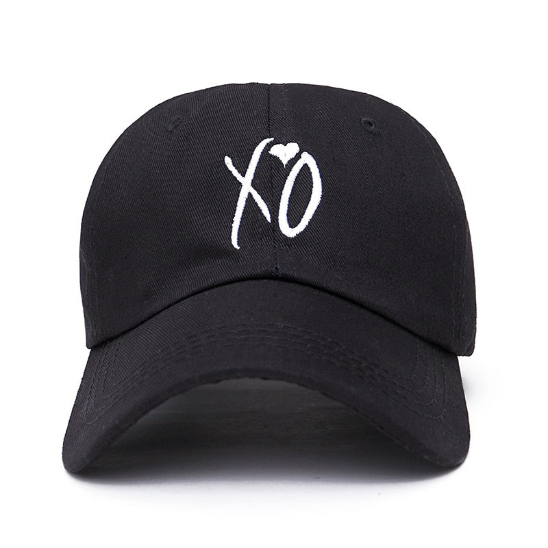 Black Fashion adjustable XO hat