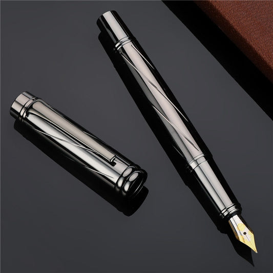 0.5mm Nib Luxury Silver Plating Fountain Pen