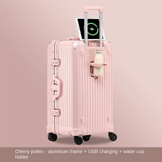 Large Capacity Luggage Suitcase Aluminum frame 24/26 Inch