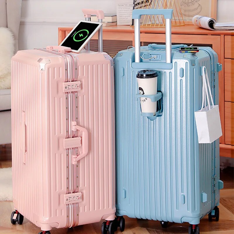 Large Capacity Luggage Suitcase Aluminum frame 24/26 Inch
