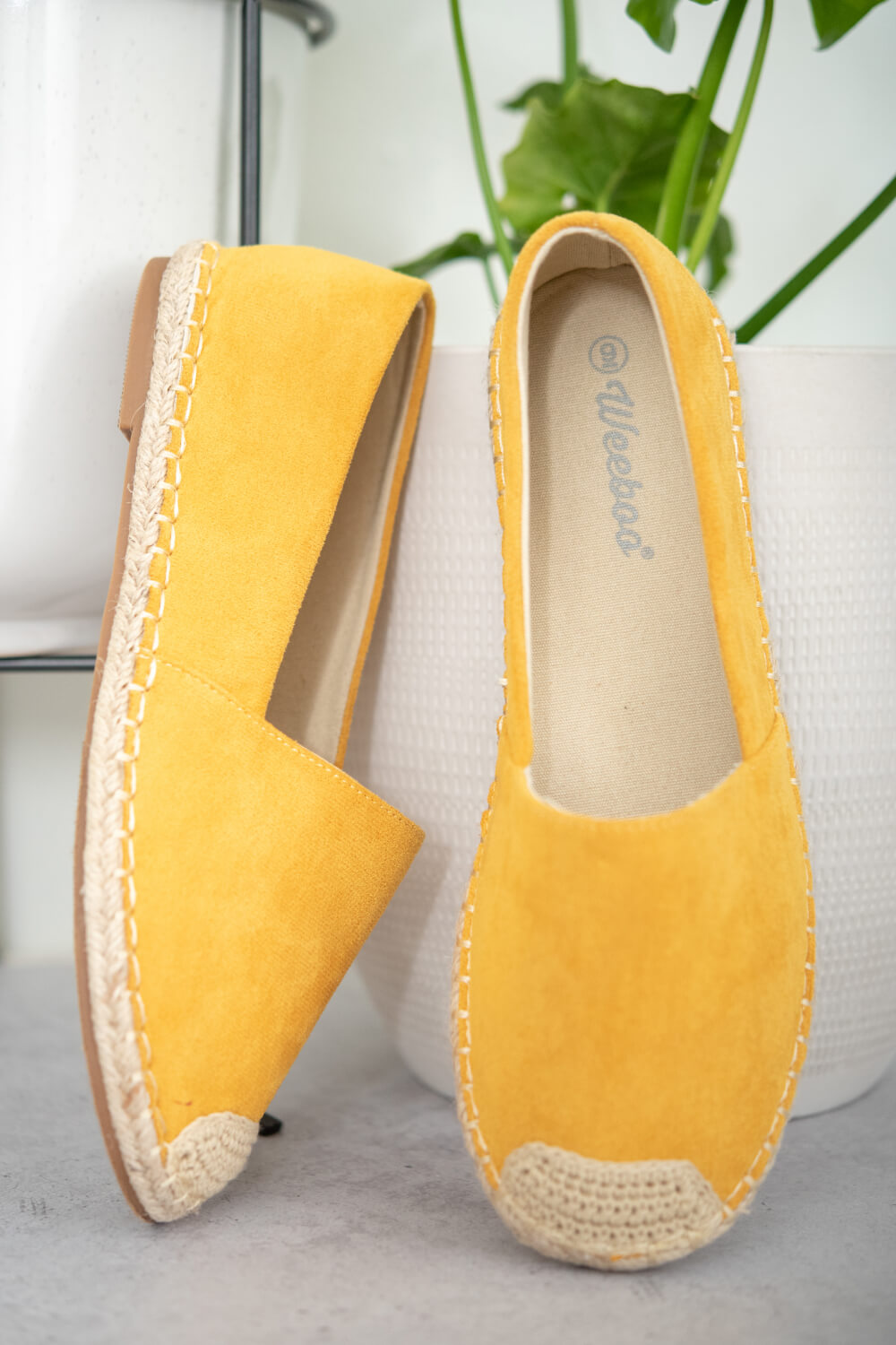 Casual Yellow Espadrille Shoes