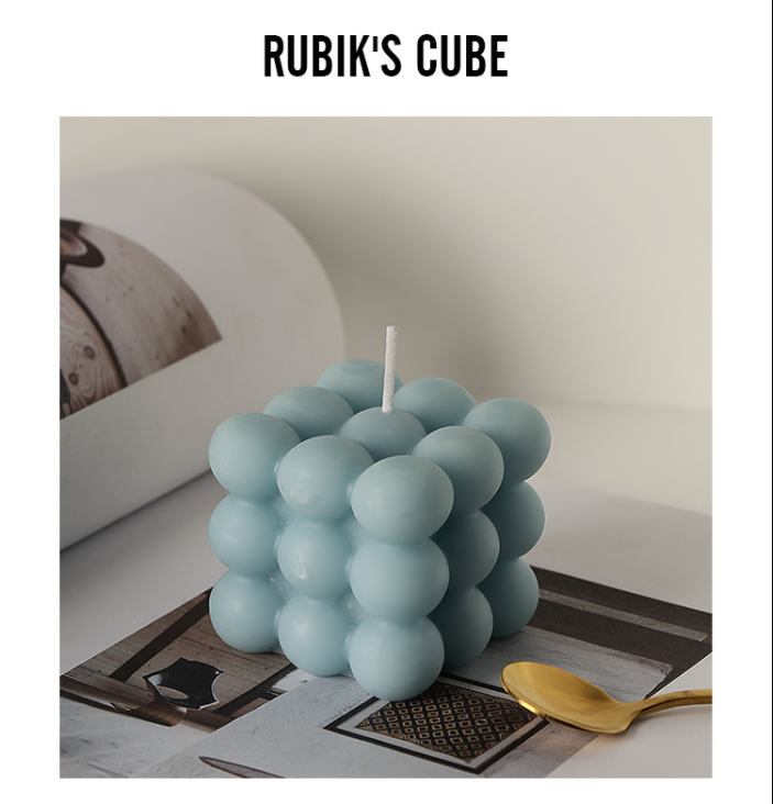 Rubik's Cube Aromatherapy Wax Blue