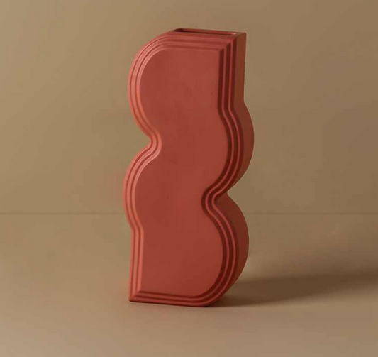 Abstract Red vase